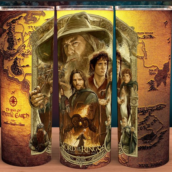 Lord of the Rings Fellowship of the Ring Cup Mug Tumbler - Picture 1 of 1